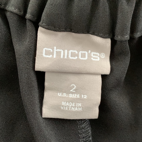 Chico’s Black Wide Leg Culottes - Picture 9 of 11